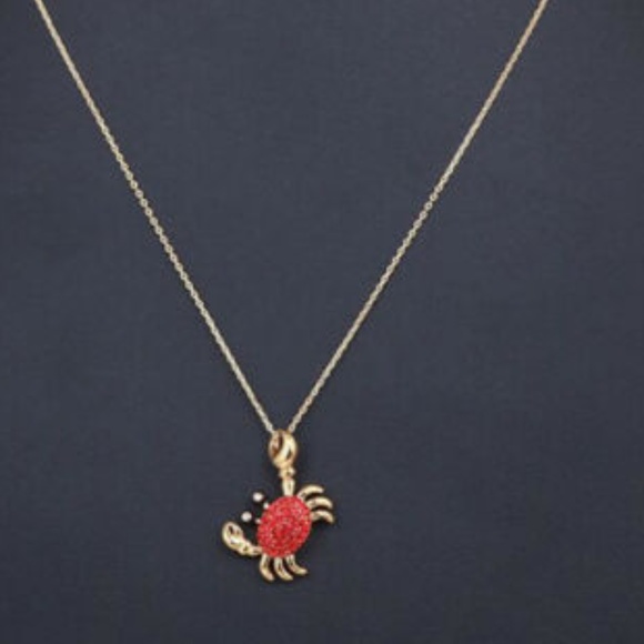 Kate Spade Necklace Shore Thing Crab New - Picture 3 of 4